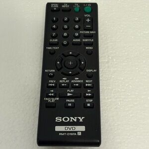 SONY RMT-D187A DVD DVP-CX985V DVP-NS611H DVP-NS611HP DVP-CX777ES Remote Control
